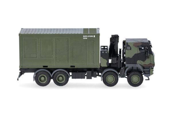 HER747288-002 - IVECO Trakker 8x8 with a 20-foot container and crane, Bundeswehr - 1