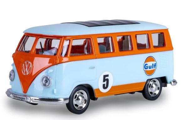 JAM402604 - 1967 VOLKSWAGEN T1, blau-orange, GULF Rückzieher - 1