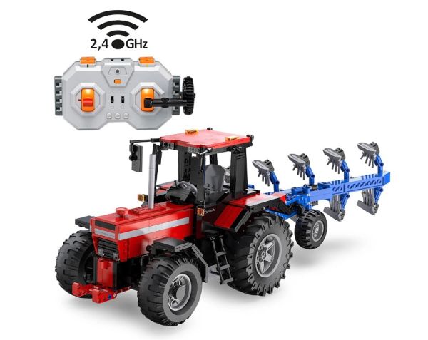 JAM402908 - Traktor mit Pflug – ferngesteuert – BRICKS – 1675 Teile - 1