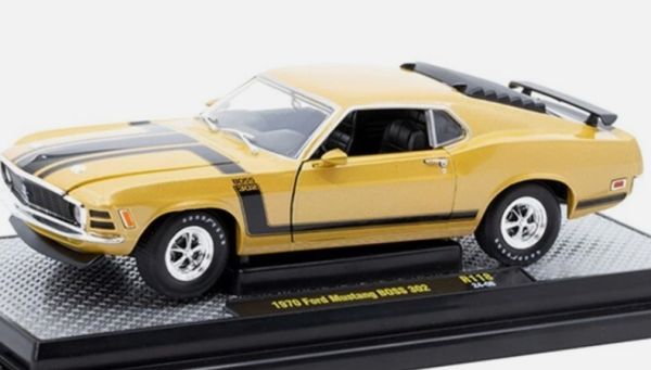 M2M-40300-118B - Ford Mustang Boss 302, Baujahr 1970, Gold - 1