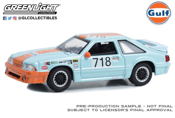 GREEN41135-E - FORD Mustang GT von 1989 blau - 1