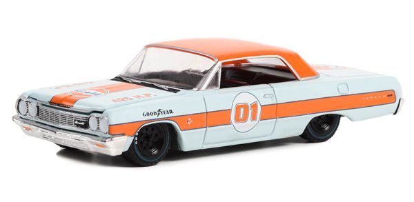 GREEN41150-A - CHEVROLET Impala SS 1964 GULF aus der Serie RUNNING ON EMPTY in Blisterverpackung. - 1