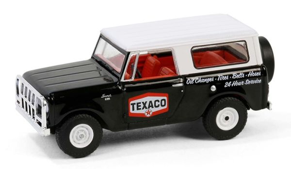 GREEN41165-B - HARVESTER Scout 1963 schwarz TEXACO aus der Serie TEXACO in Blisterverpackung - 1