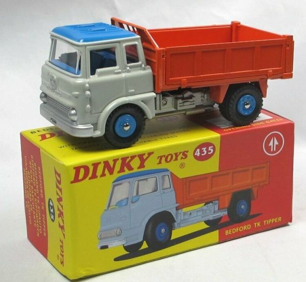DIN435 - BEDFORD TK rot-blau-weißer Kipper – ATLAS Edition - 1