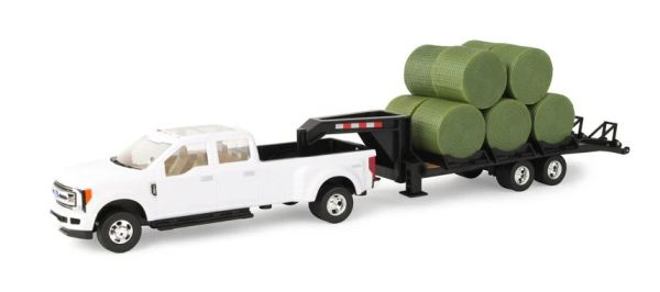 ERT46631 - FORD F-350 mit Schwanenhalsanhänger und Ballen - 1