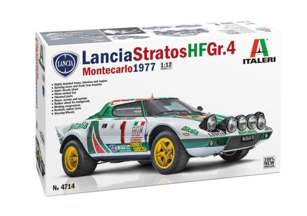 ITA4714 - LANCIA Stratos HF Gr.4 – Rallye Monte Carlo 1977 zum Zusammenbauen und Bemalen - 1