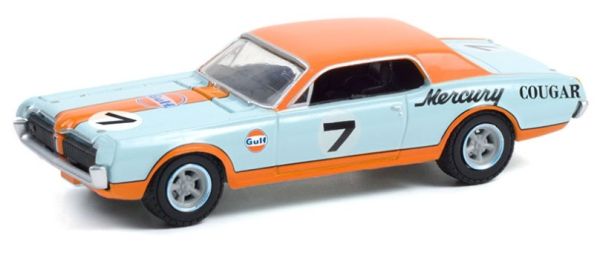 GREEN41130B - MERCURY Cougar XR7 1967 Team GULF RUNNING ON EMPTY in Blisterverpackung - 1