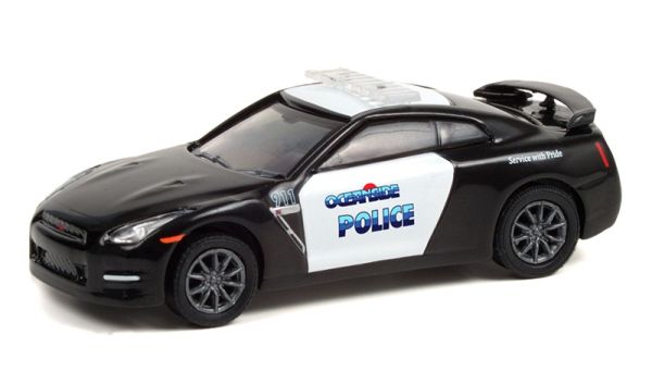 GREEN42960-D - NISSAN GT-R 2015 Police Oceanside im Blister - 1
