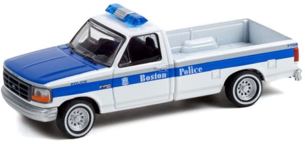 GREEN42980-C - FORD F-250 1995 Boston Police HOT PURSUIT Serie 40 in Blisterpackung - 1