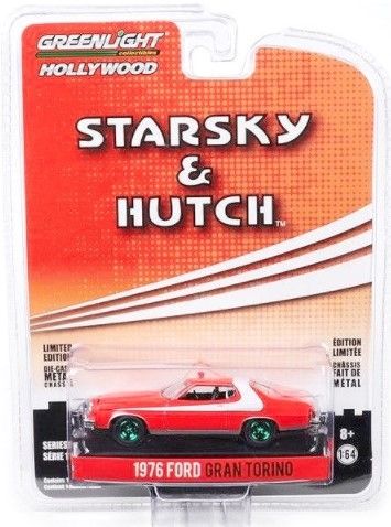 GREEN44780-AVERT - FORD Gran Torino 1976 grüne Felgen STARSKY UND HUTCH im Blister - 1