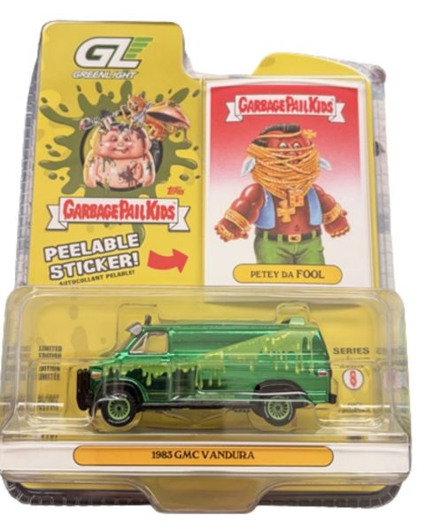 GREEN54120-A-VERT - Grüner 1983 GMC Vandura – Petey Da Fool aus der Garbage Pail Kids-Serie, noch in Originalverpackung - 1