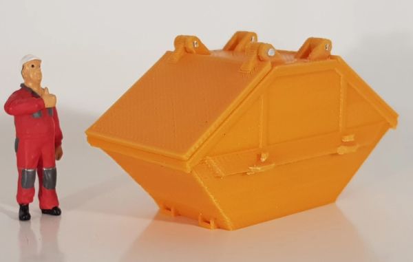 MSM5465/01 - Müllcontainer mit Deckel 7m3 - mini. - 1