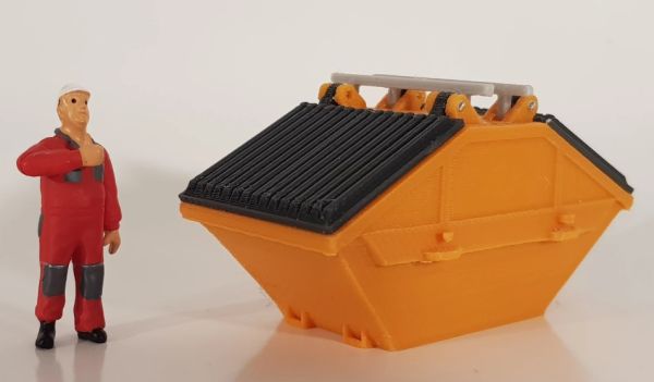MSM5466/01 - Müllcontainer mit Plastikdeckel 7m3 - mini. - 1