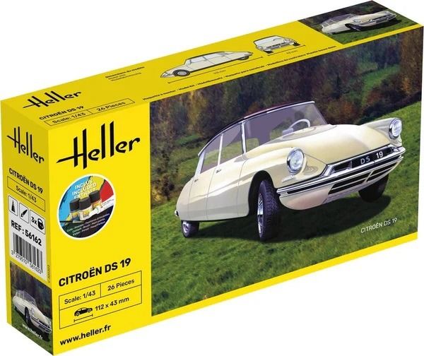 HEL56162 - Starterset mit Farbe und Zubehör – CITROËN DS 19 zum Zusammenbauen - 1