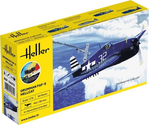 HEL56272 - Bausatz mit Lackierung – Grumman F6F-5 Hellcat - 1