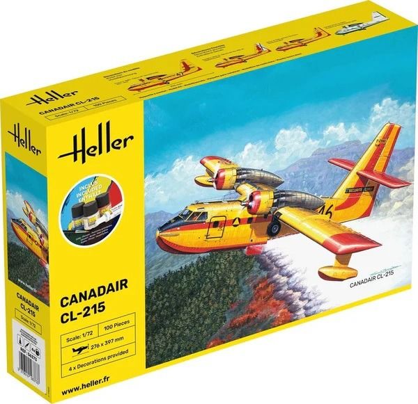 HEL56373 - Starterset mit Farbe und Zubehör – CANADAIR CL-215 zum Zusammenbauen - 1