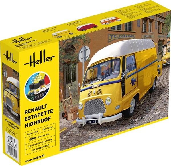 HEL56740 - Starterset mit Farbe und Zubehör – RENAULT Estafette Hochdach zum Selbstaufbau - 1
