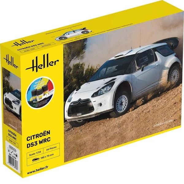 HEL56758 - Starterset mit Farbe und Zubehör – CITROËN DS3 WRC zum Zusammenbauen - 1
