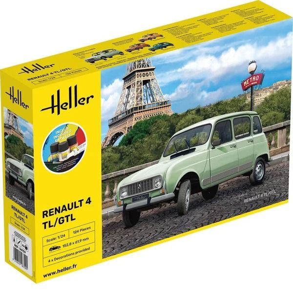 HEL56759 - Starterset mit Farbe und Zubehör – RENAULT 4TL/GTL zum Zusammenbauen - 1