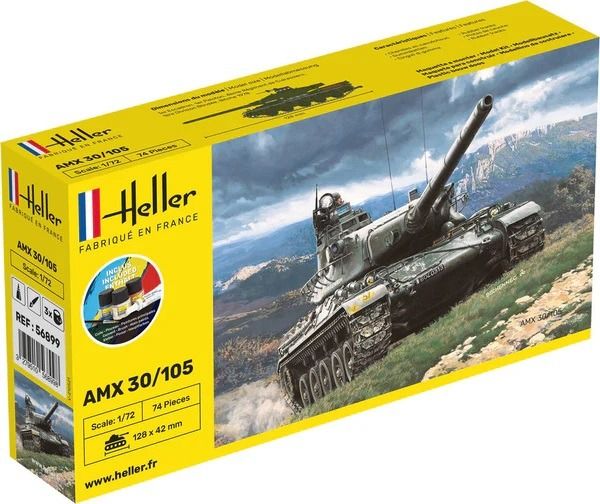 HEL56899 - Starterset mit Farbe und Zubehör - AMX 30/105 Tank - 1