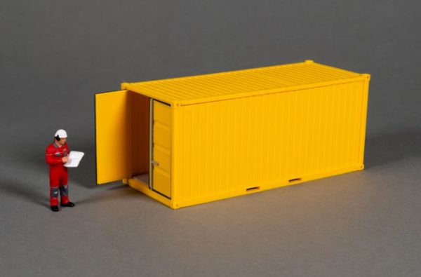 MSM5705/01 - 20-Fuß-Materialcontainer – Gelb – L. 121,2 x B. 48,8 x H. 51,8 mm - 1