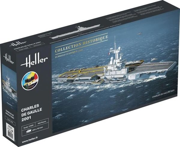HEL57072 - Starter-Set mit Farben und Zubehör – Schlachtschiff Charles de Gaulle - 1