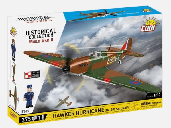COB5762 - Hacker Hurricane Nr. 302 Militärflugzeug – 375 Teile - 1