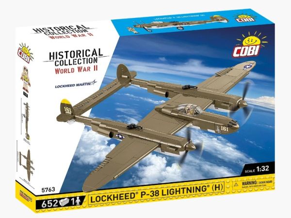 COB5763 - Jagdflugzeug LOCKHEED P-38H Lightning – 652 Teile - 1