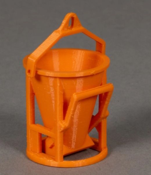 MSM5802/02 - Runder Betoncontainer – Orange – L 26,3 x B 27,6 x H 42,3 mm - 1