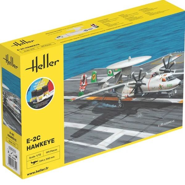 HEL58300 - Starterset mit Farbe und Zubehör - GRUMMAN E-2C Hawkeye - 1