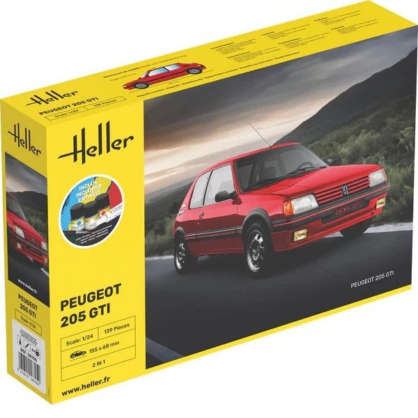 HEL58705 - Starterset mit Lack und Zubehör - PEUGEOT 205 GTI - 1