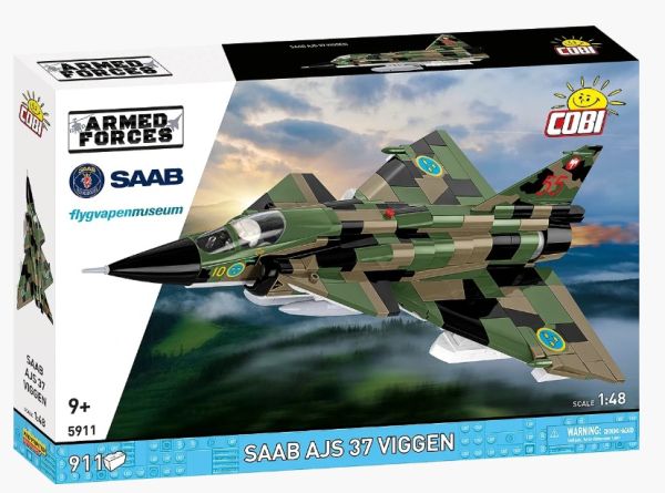 COB5911 - Jagdflugzeug SAAB AJS 37 Viggen - 911 Teile - 1