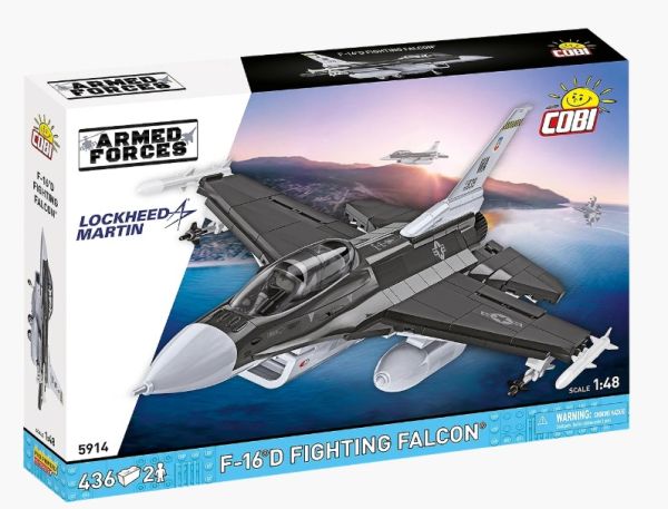 COB5914 - Jagdflugzeug LOCKHEED F-16D Fighting Falcon - 436 Teile - 1