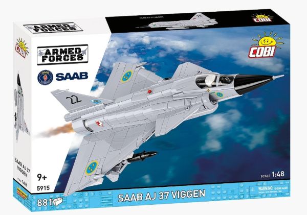 COB5915 - Jagdflugzeug SAAB AJ 37 Viggen - 881 Teile - 1