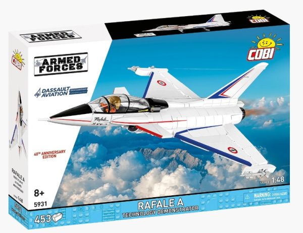 COB5931 - Kampfflugzeug DASSAULT Rafale A – Technologiedemonstrator – 453 Teile - 1