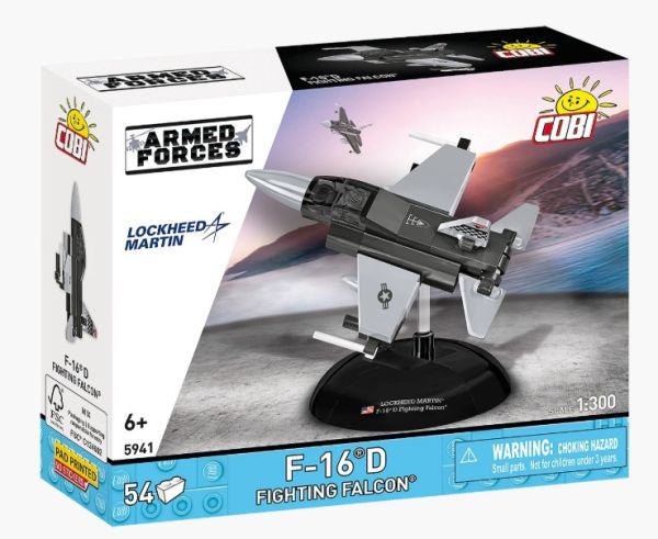 COB5941 - Kampfflugzeug LOCKHEED F-16D Fighting Falcon – 54 Teile - 1