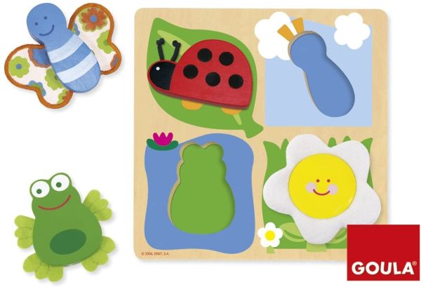 GOA53012 - Landschaft 4-teiliges Holzpuzzle - 1