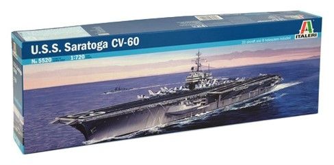 ITA5520 - Boot USS Saratoga CV-60 zum Bemalen - 1