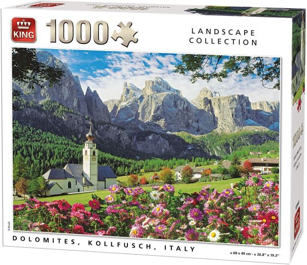 KING55940 - Puzzle 1000 Teile Dolomiten Kolfuchs in Italien - 1