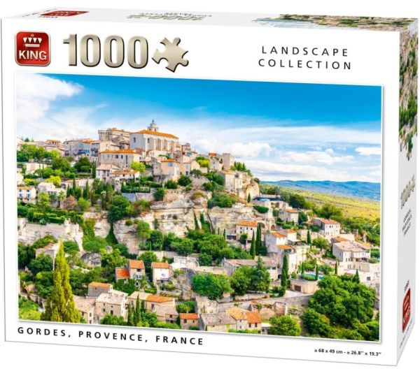 KING55981 - Puzzle 1000 Teile Gordes Provence in Frankreich - 1