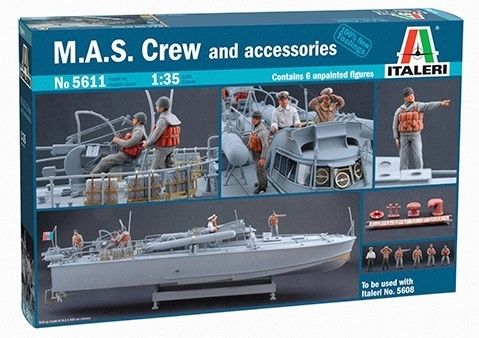 ITA5611 - MAS Crew Boat mit PT Boat Crew Zubehör - 1