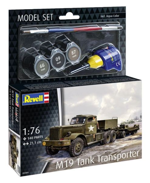 REV63364 - MODEL SET - Panzertransporter M19 zum Zusammenbau mit Farbe - 1