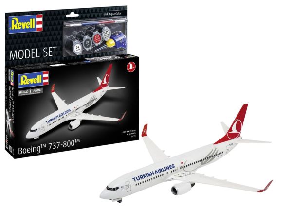 REV63772 - Turkish Airlines Boeing 737-800 Flugzeug zum Zusammenbauen und Bemalen - 1