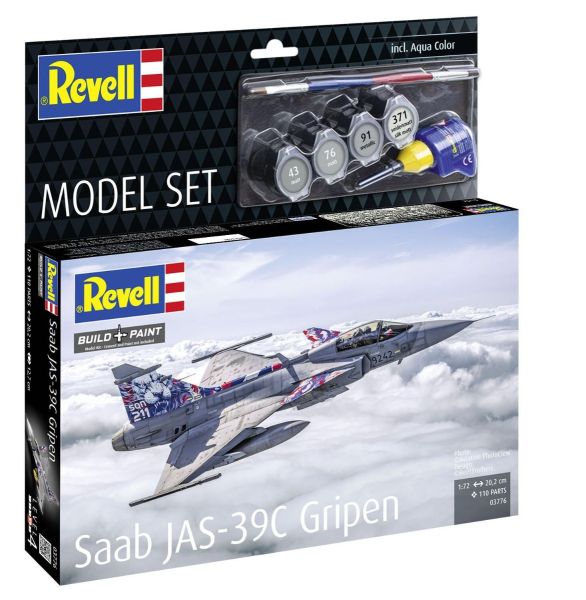 REV63776 - Modellbausatz – SAAB JAS-39C Gripen – Zum Bauen und Bemalen - 1