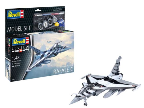 REV63901 - MODELL-SET – RAFALE C Kampfjet zum Bauen mit Bemalen - 1