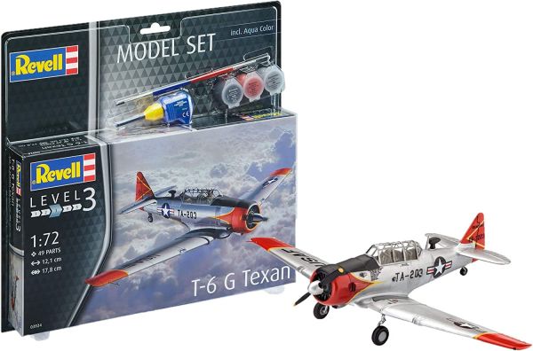 REV63924 - MODEL SET - Flugzeug T6G Texan mit Bemalung zum Zusammenbauen. - 1