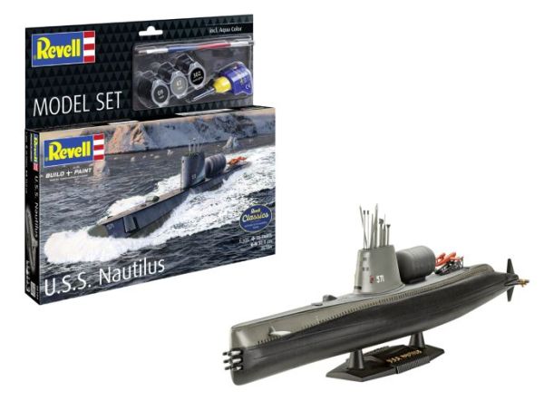 REV65184 - MODELLSET – USS Nautilus zum Zusammenbauen und Bemalen - 1