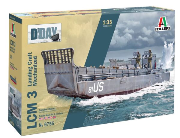 ITA6755 - LCM 3 Militärboot Zum Zusammenbauen und Lackieren - 1
