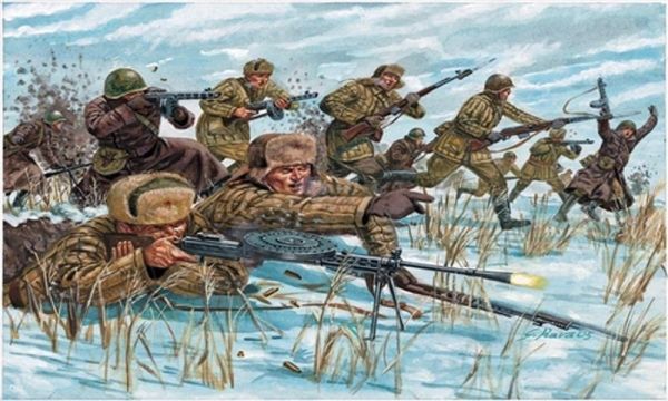 ITA6069 - Russische Infanterie – Bemalbare Winteruniformen - 1