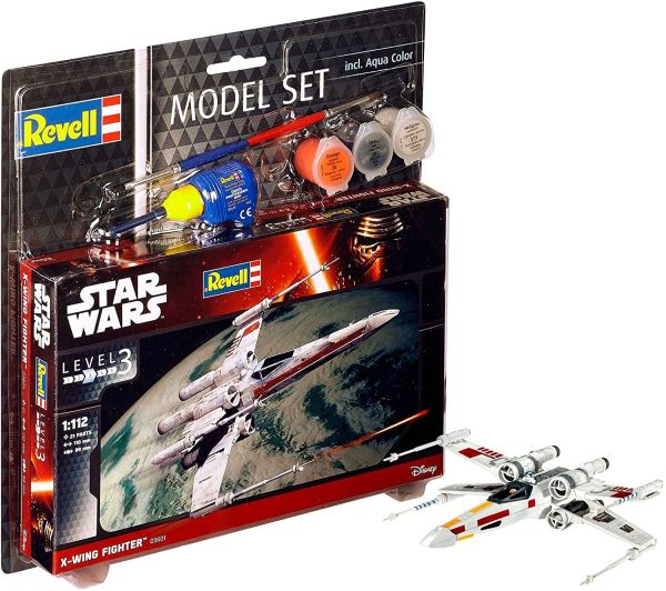 REV63601 - Model Set X-wing Fighter STAR WARS mit Lackierung zum Zusammenbauen - 1